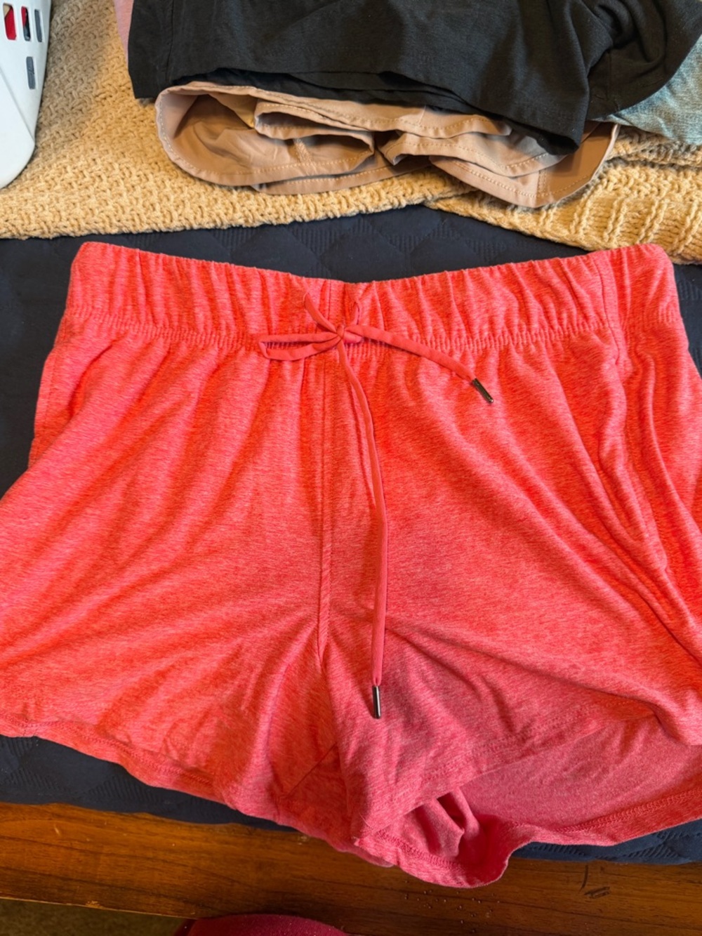 Women’s Coral Lounge Shorts with Drawstring